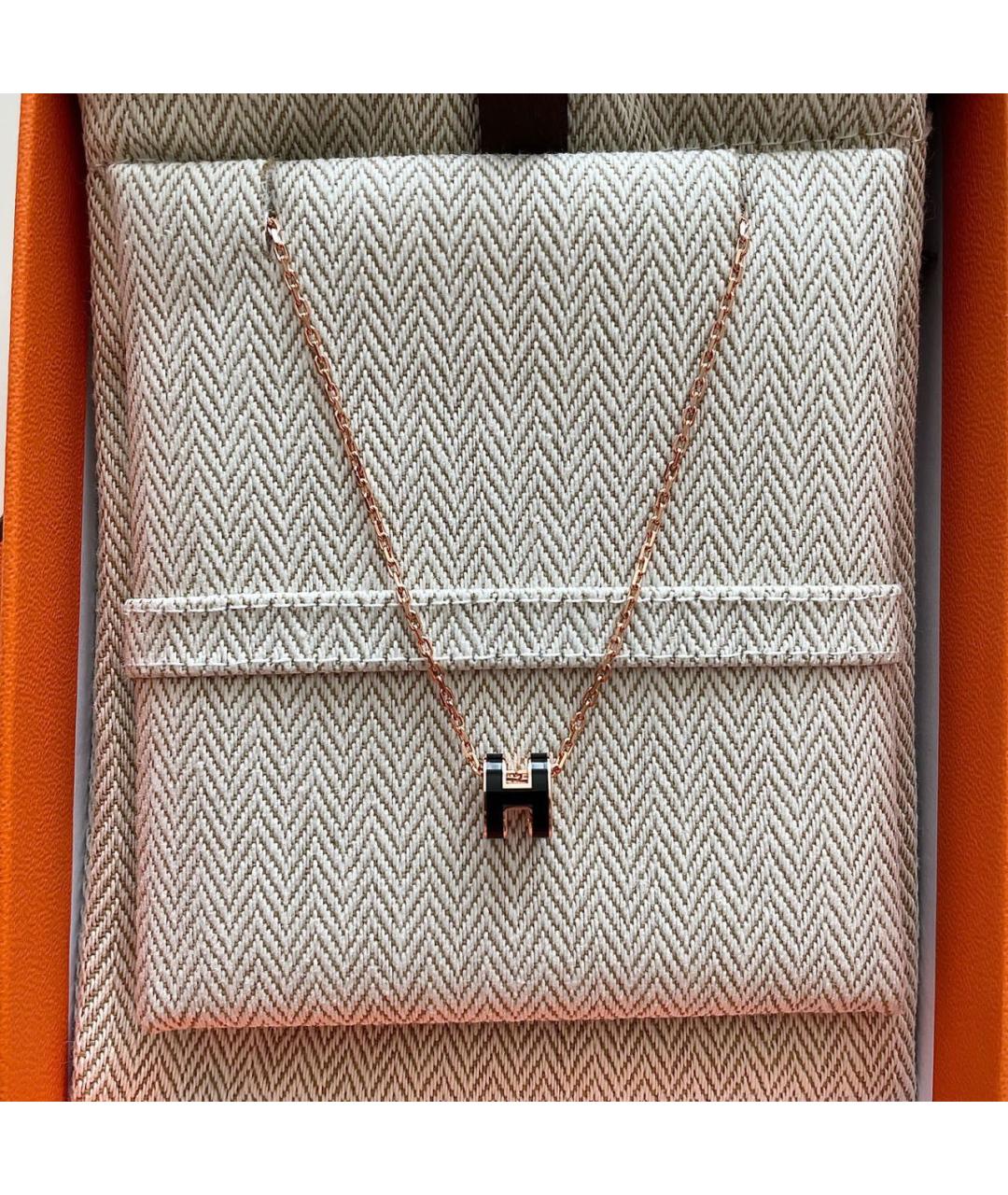 HERMES Черная металлическая подвеска, фото 3