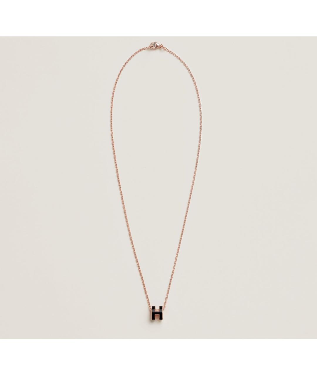 HERMES Черная металлическая подвеска, фото 2