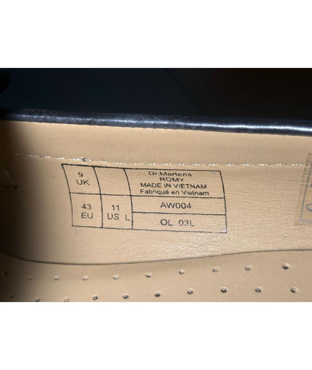 DR. MARTENS Черные кожаные лоферы, фото 7