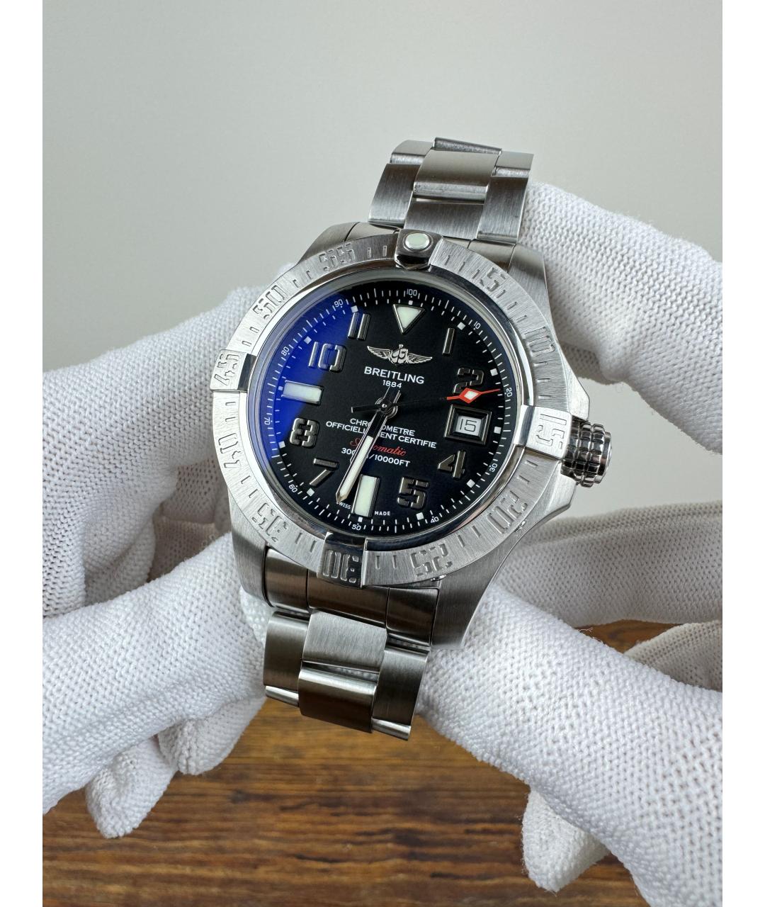 BREITLING Черные часы, фото 2