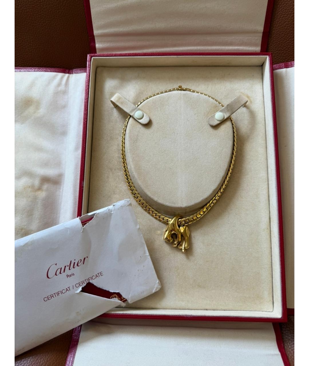 CARTIER Желтое колье из желтого золота, фото 4