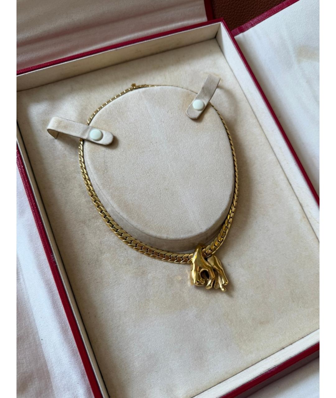 CARTIER Желтое колье из желтого золота, фото 3