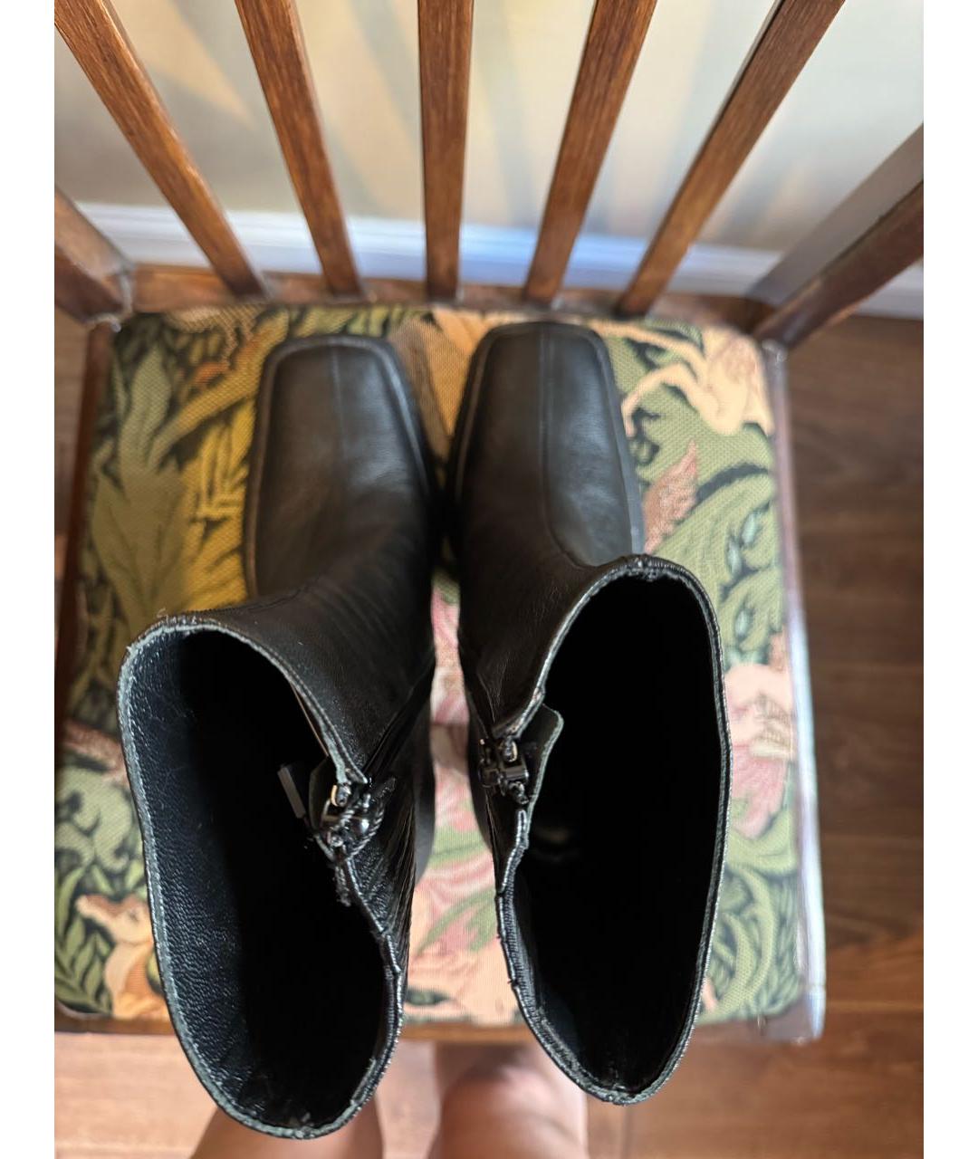 BY FAR Черные кожаные ботильоны, фото 3