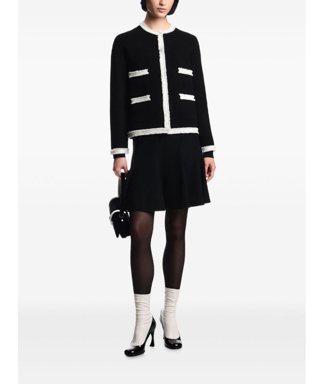 EMPORIO ARMANI Черный вискозный кардиган, фото 5