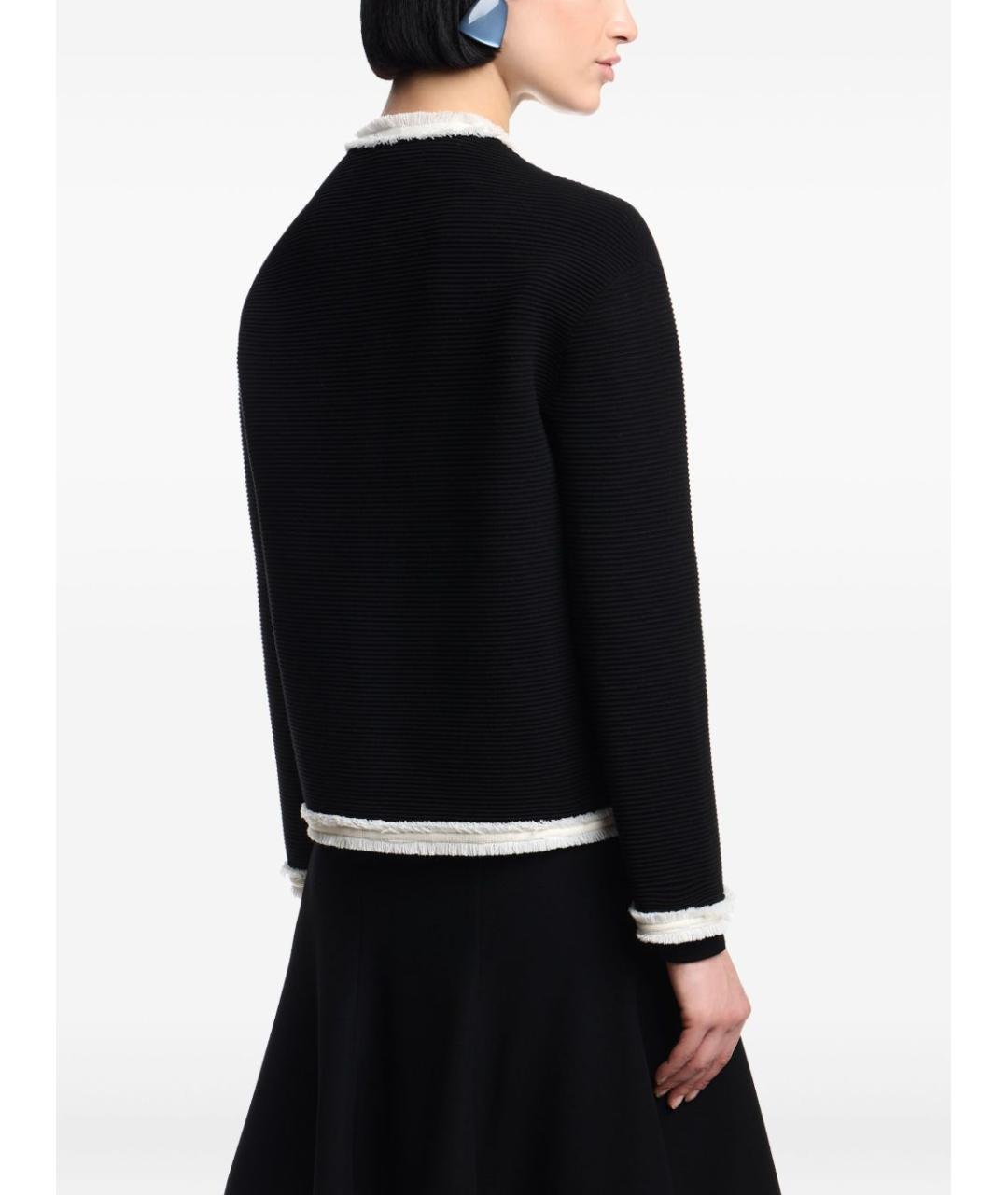 EMPORIO ARMANI Черный вискозный кардиган, фото 3