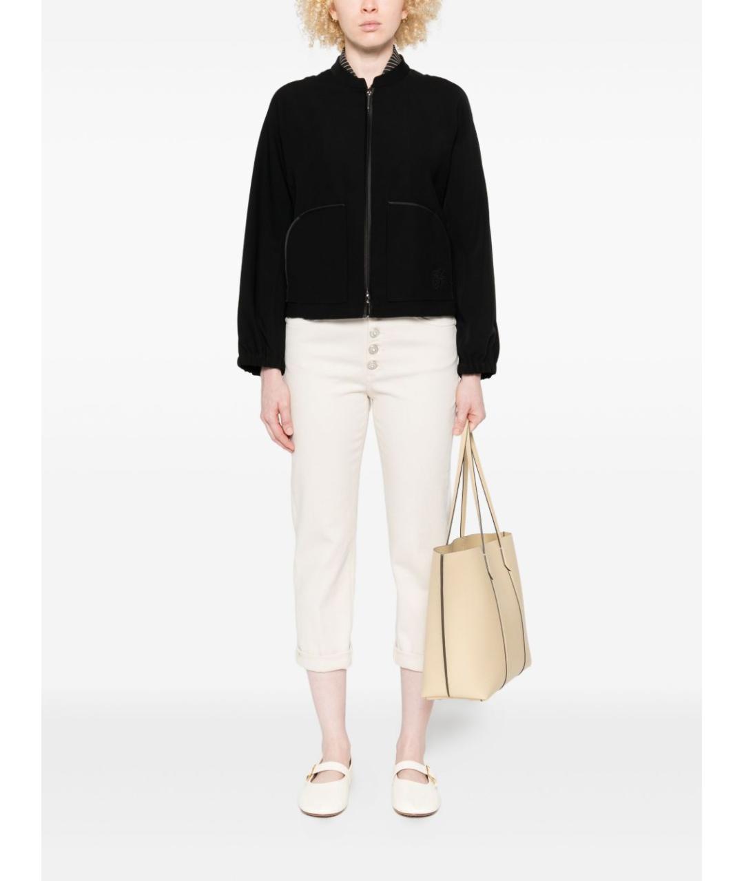 EMPORIO ARMANI Черная полиэстеровая куртка, фото 3