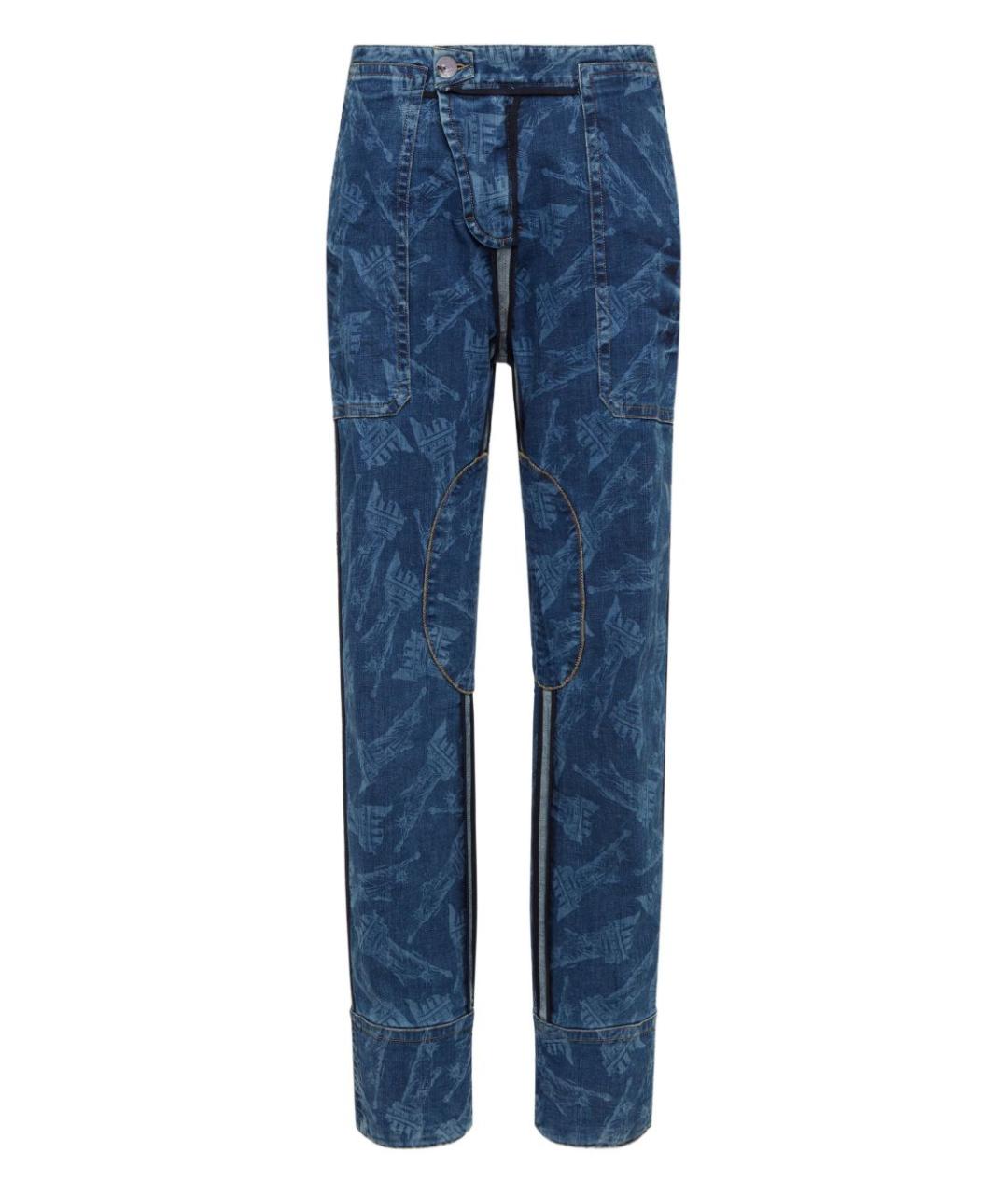 DSQUARED2 Синие хлопковые прямые джинсы, фото 1
