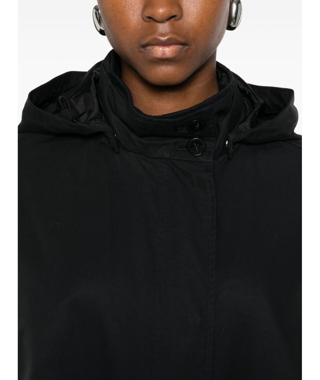 CLOSED Черная хлопко-эластановая парка, фото 3