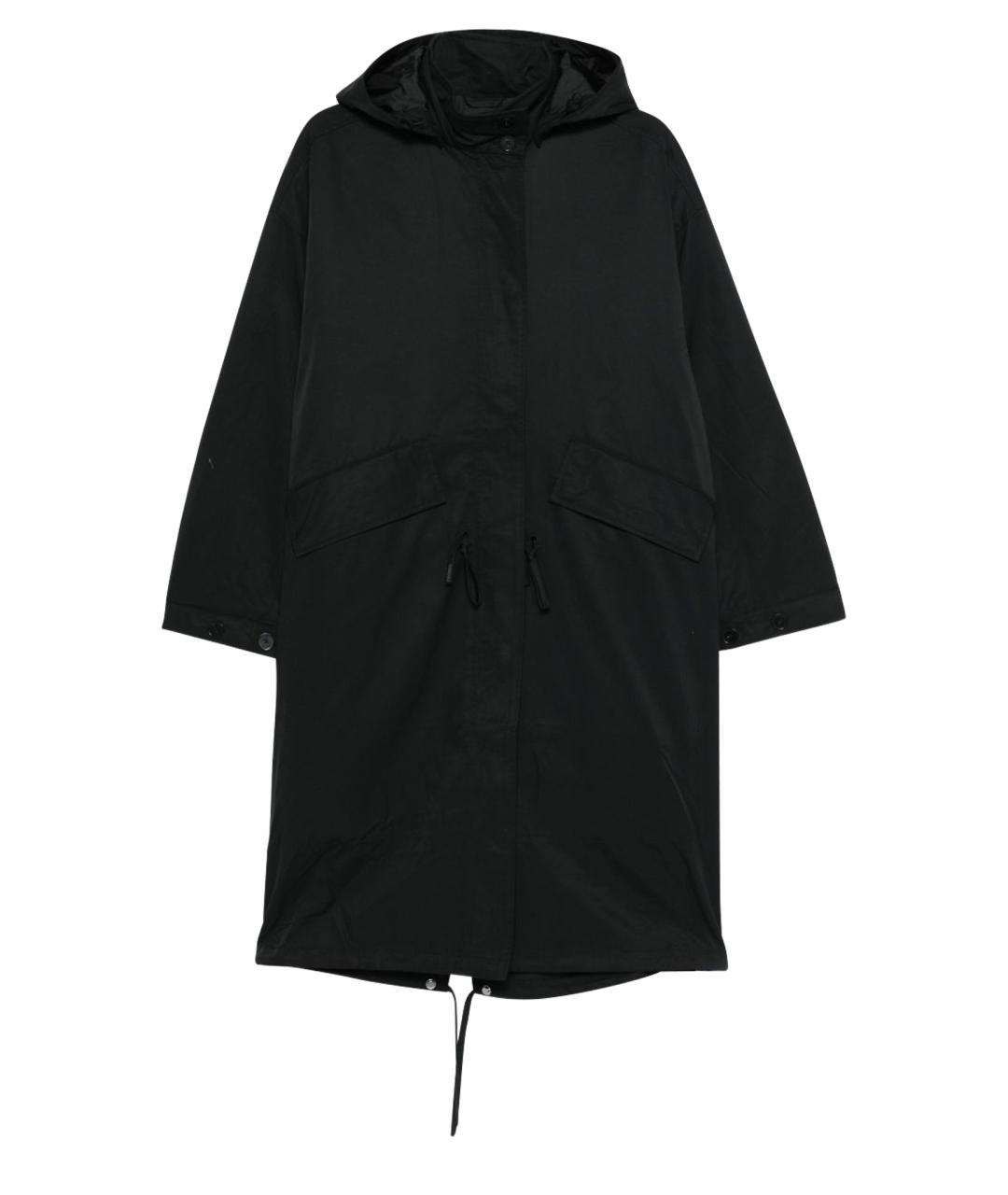 CLOSED Черная хлопко-эластановая парка, фото 1