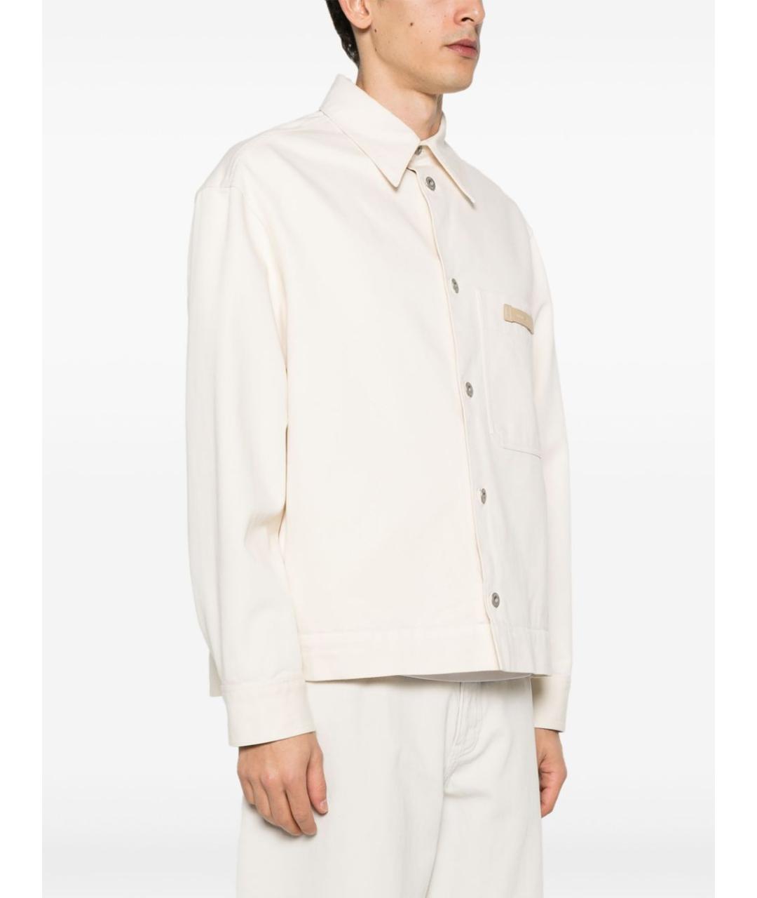 EMPORIO ARMANI Белая хлопковая куртка, фото 3