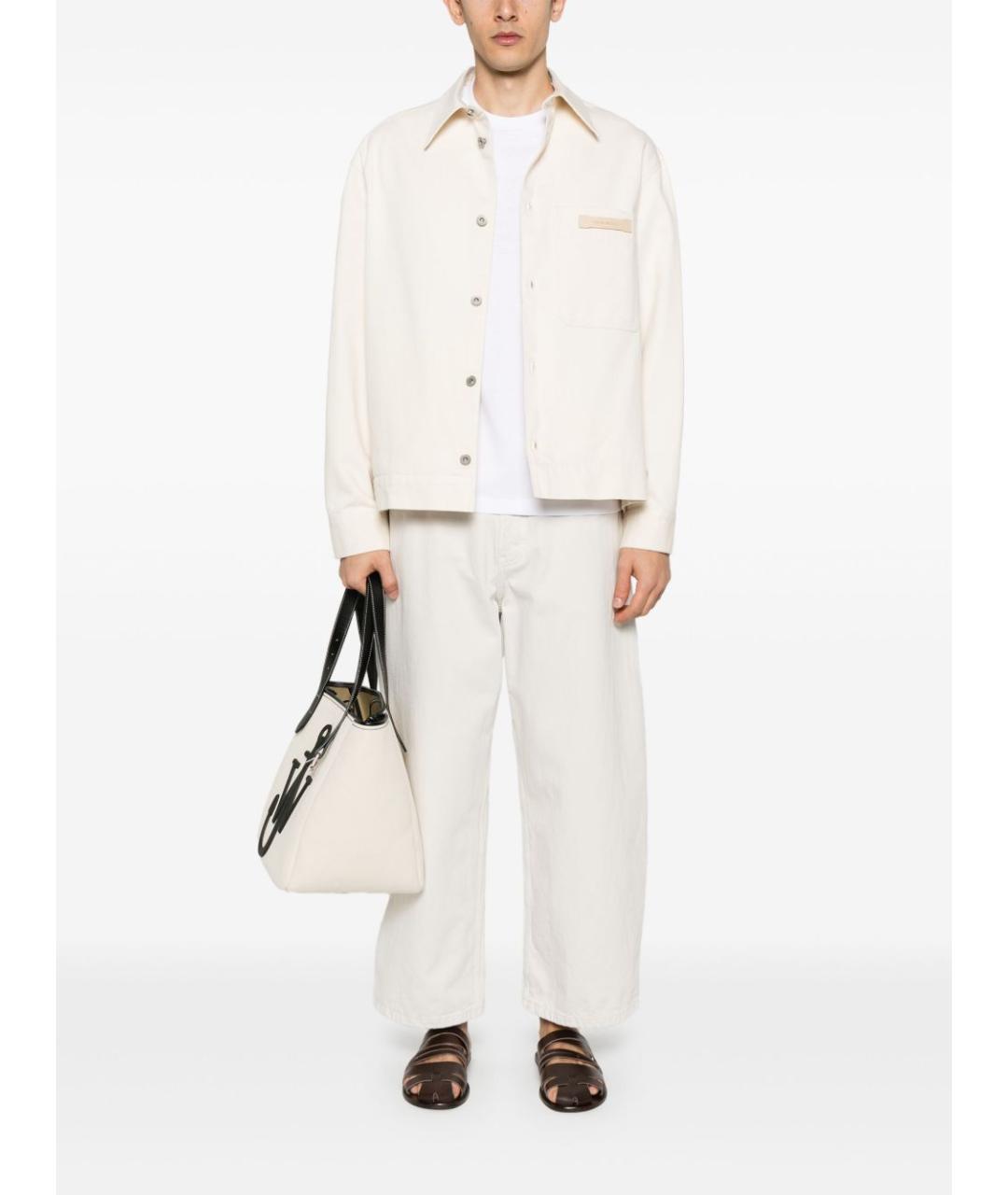EMPORIO ARMANI Белая хлопковая куртка, фото 5