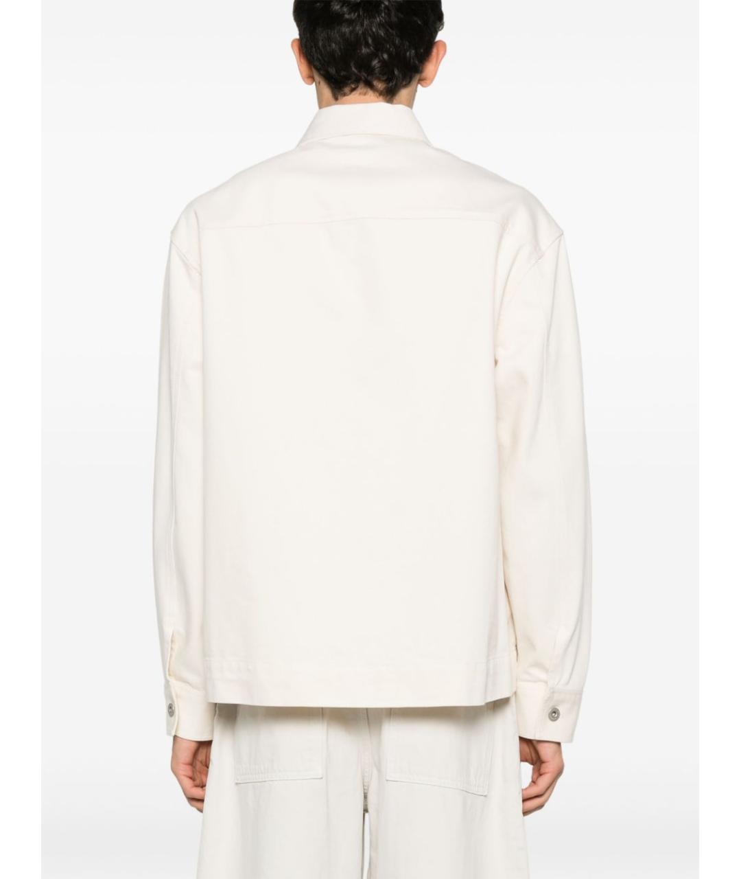 EMPORIO ARMANI Белая хлопковая куртка, фото 2