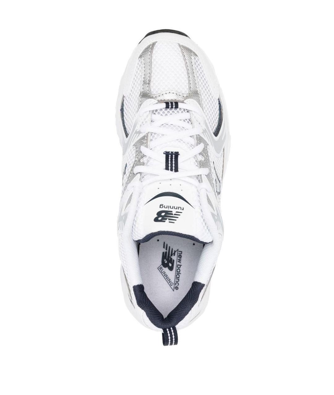 NEW BALANCE Белые текстильные низкие кроссовки / кеды, фото 3