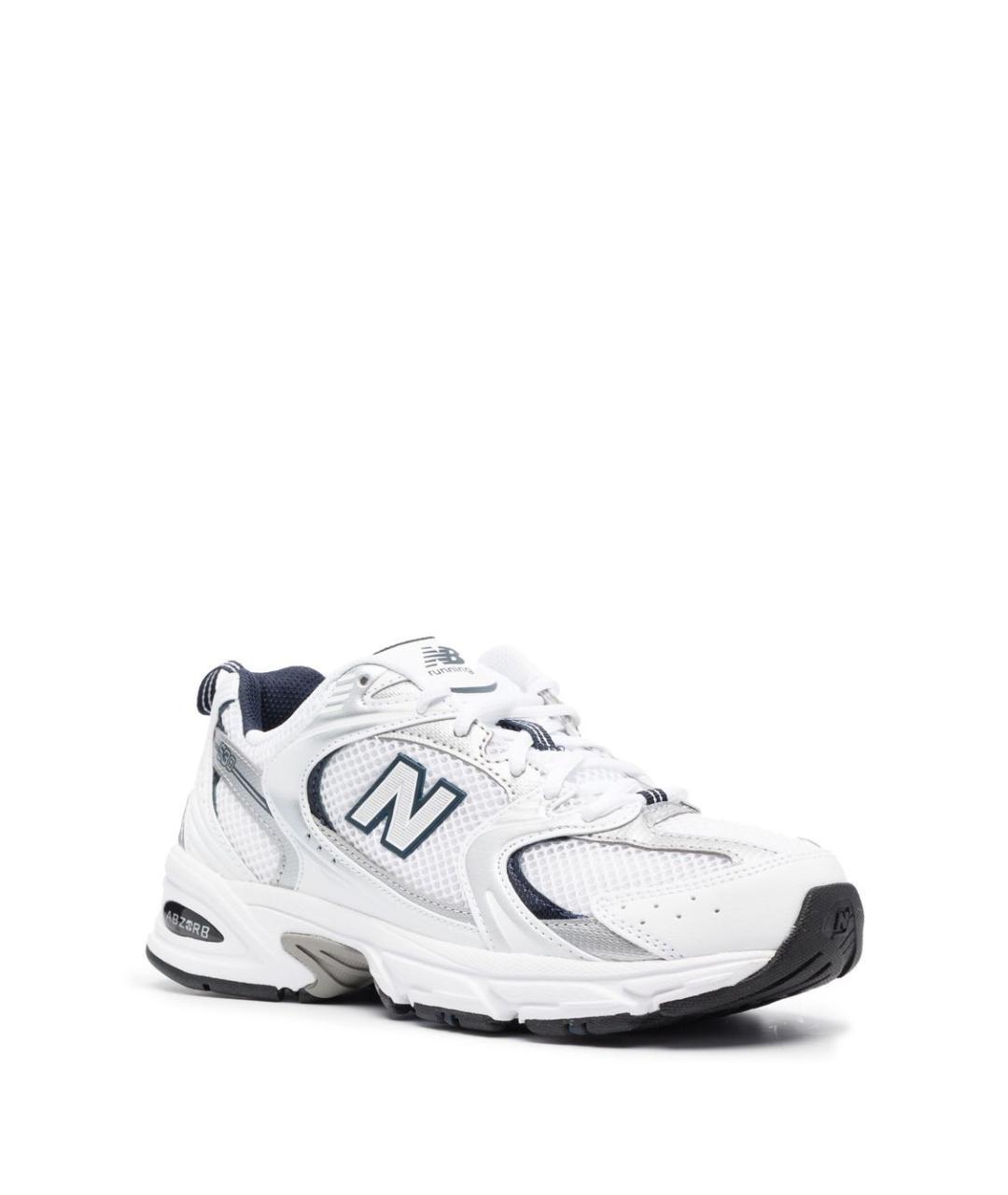 NEW BALANCE Белые текстильные низкие кроссовки / кеды, фото 2