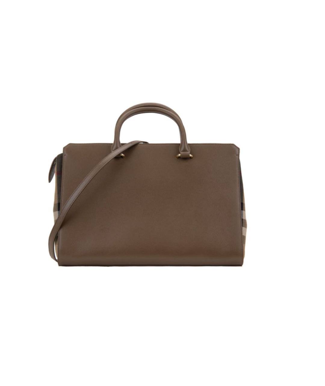 BURBERRY Коричневая кожаная сумка через плечо, фото 2