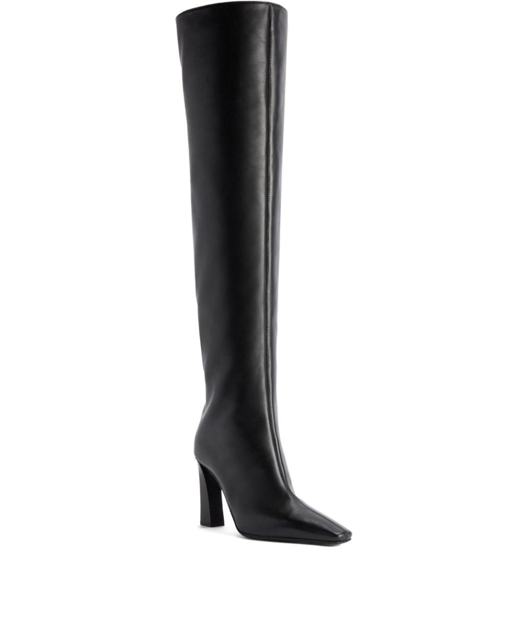 GIUSEPPE ZANOTTI DESIGN Черные кожаные сапоги, фото 1
