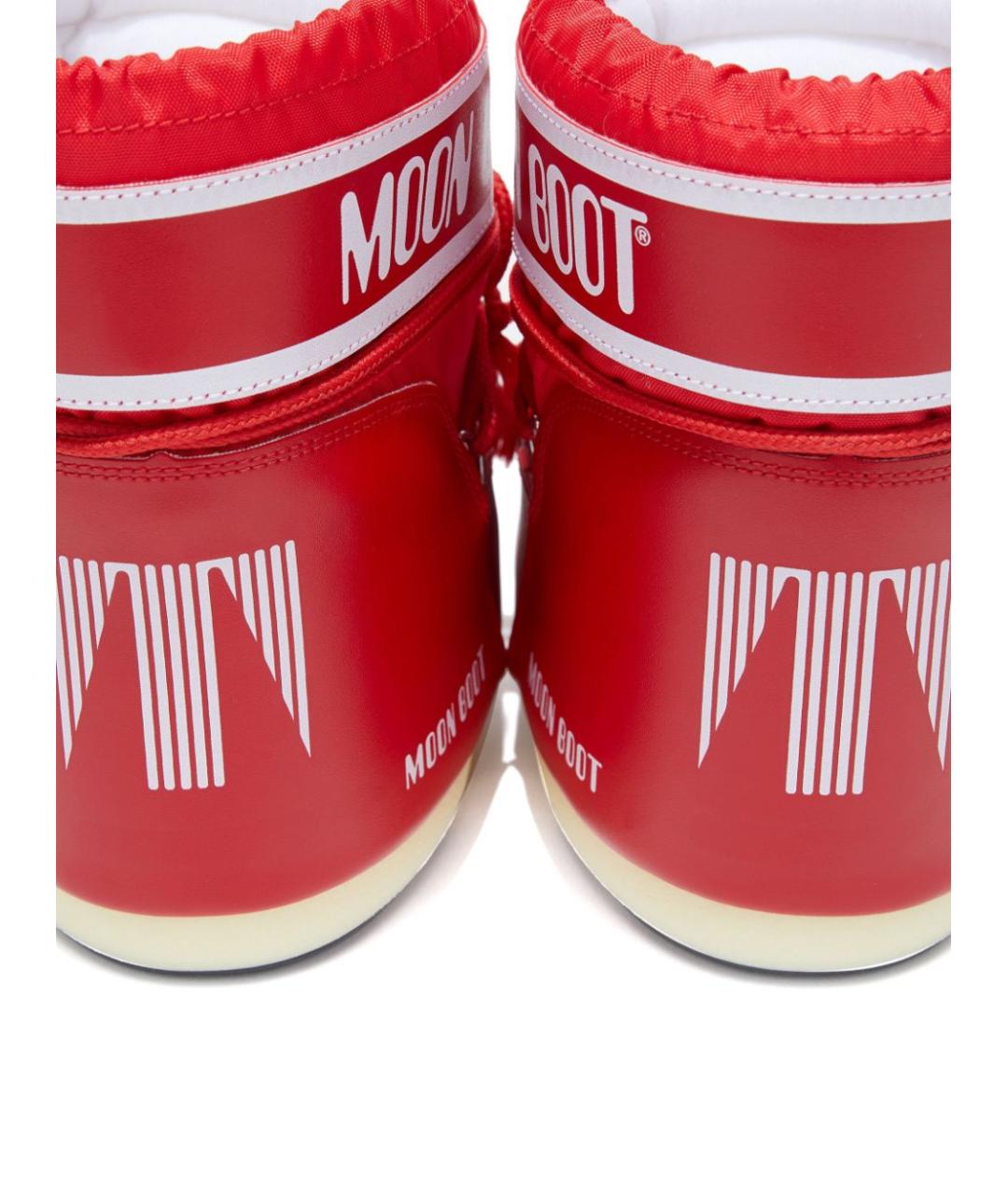 MOON BOOT Красные синтетические высокие ботинки, фото 3