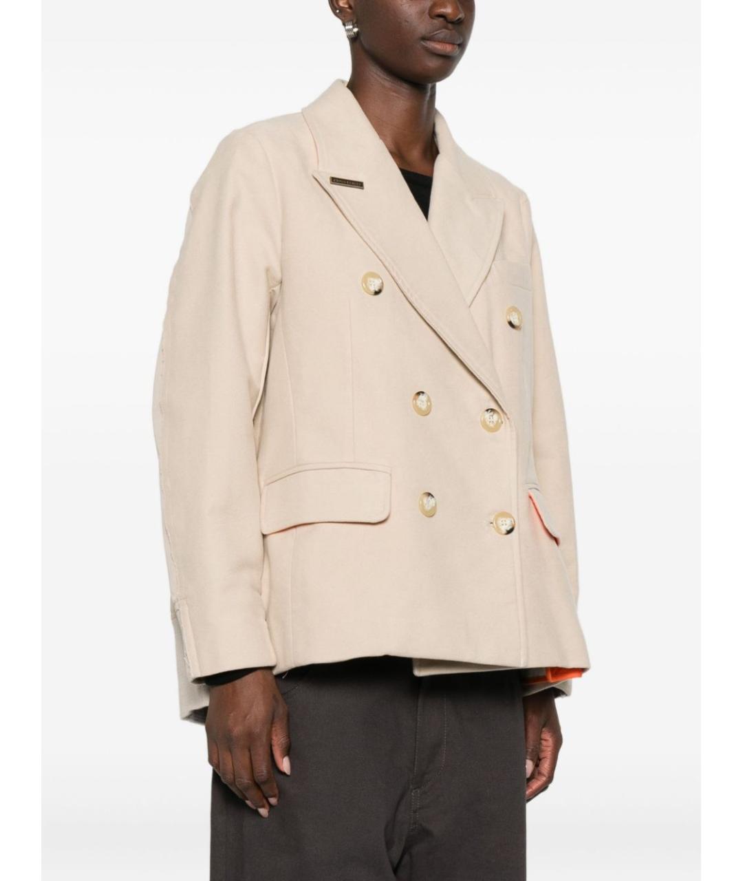 FRONT STREET Бежевый хлопковый жакет/пиджак, фото 3