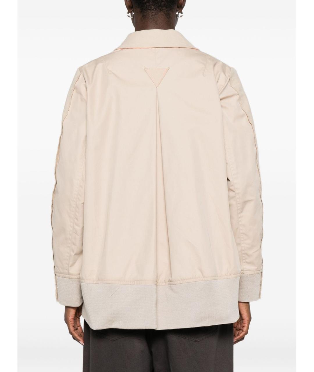 FRONT STREET Бежевый хлопковый жакет/пиджак, фото 4