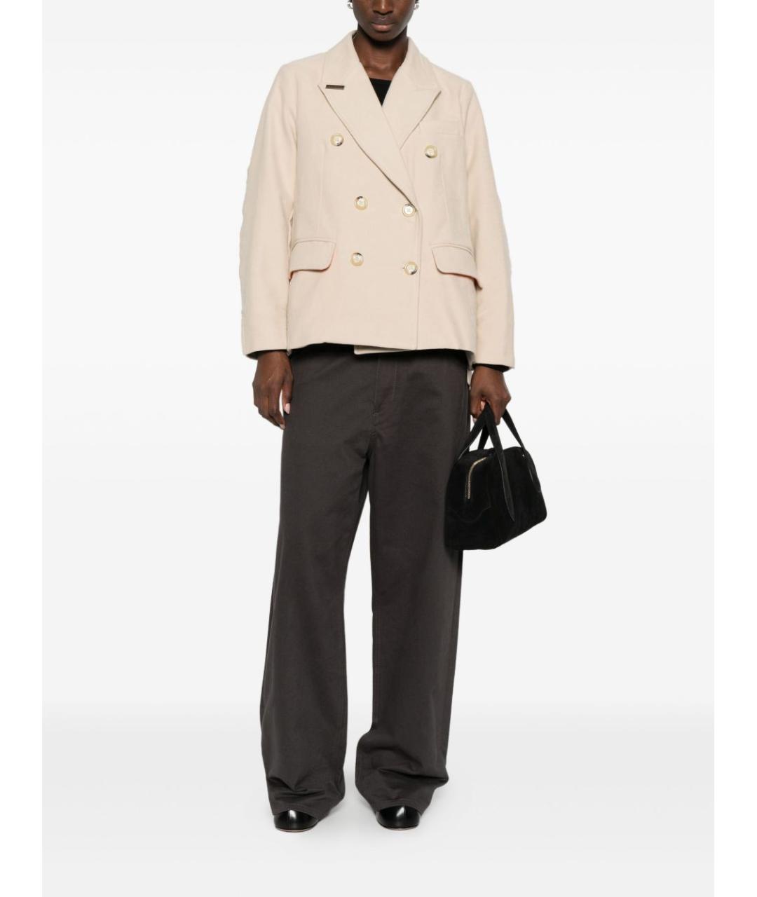 FRONT STREET Бежевый хлопковый жакет/пиджак, фото 2