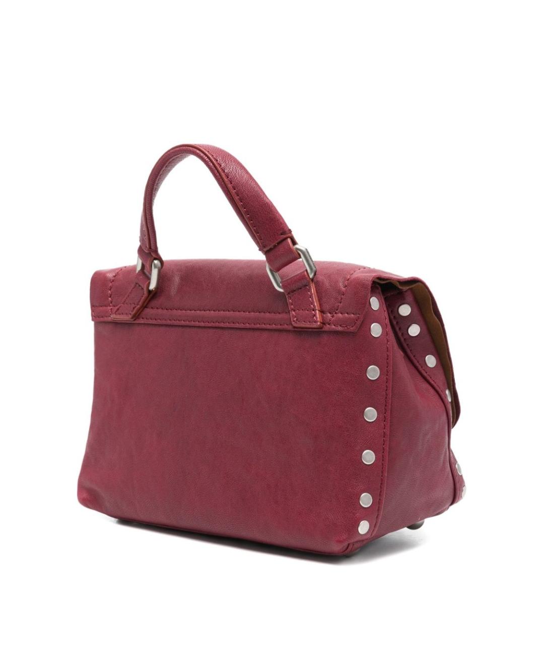 ZANELLATO Красная кожаная сумка тоут, фото 3