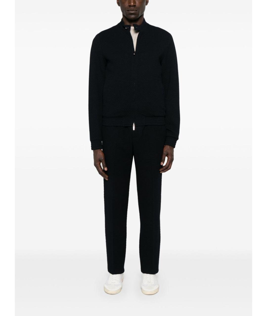 EMPORIO ARMANI Темно-синяя шерстяная куртка, фото 2