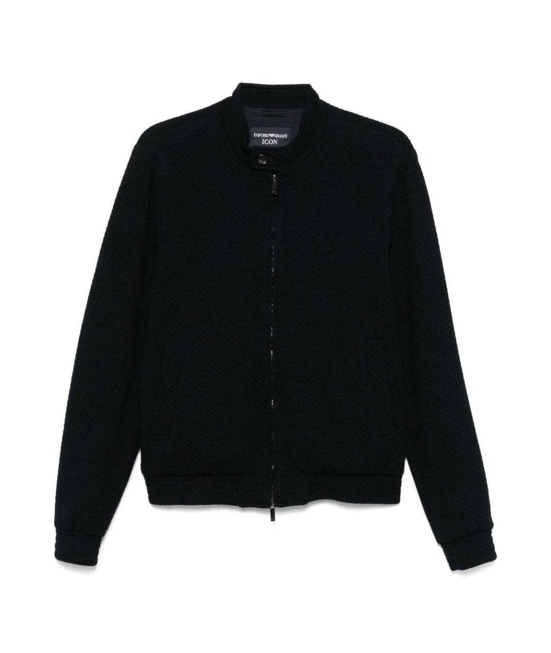 EMPORIO ARMANI Темно-синяя шерстяная куртка, фото 1