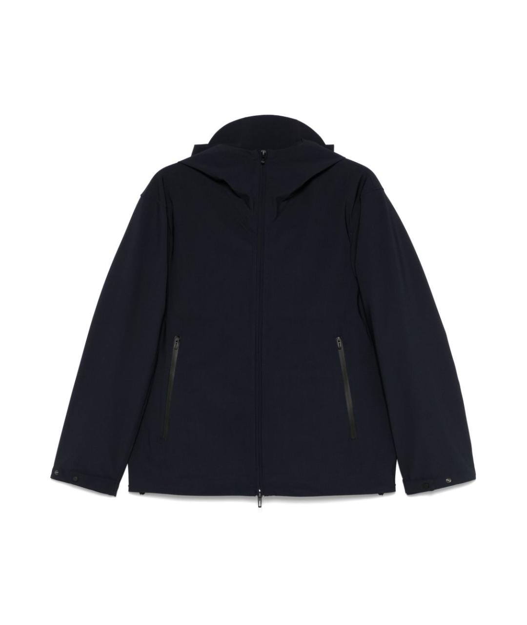 EMPORIO ARMANI Синяя полиамидовая куртка, фото 1