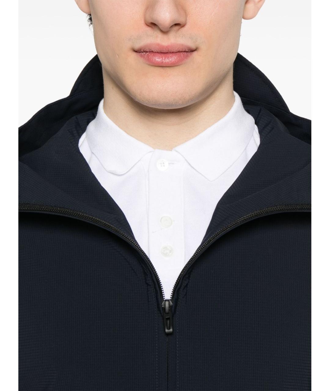 EMPORIO ARMANI Синяя полиамидовая куртка, фото 3