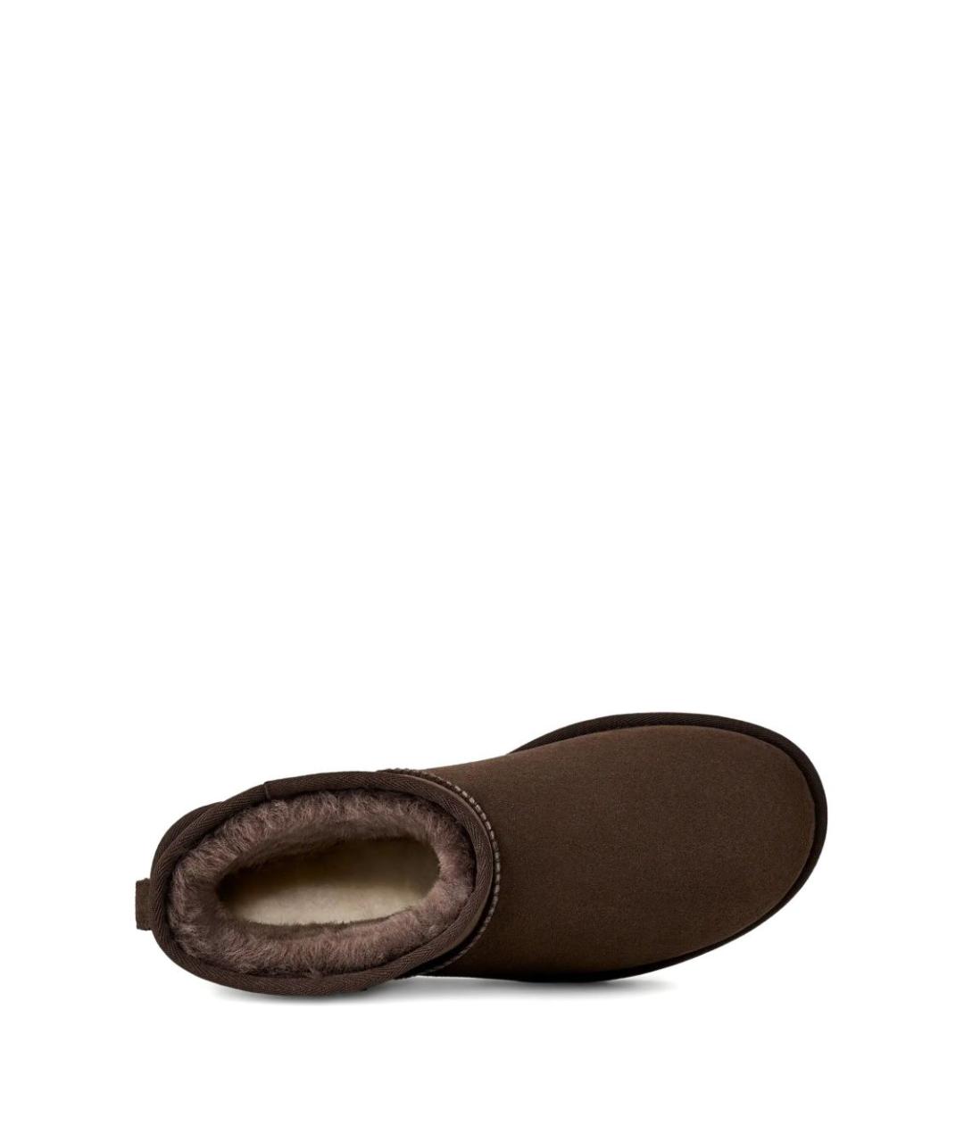 UGG AUSTRALIA Коричневые кожаные высокие ботинки, фото 3