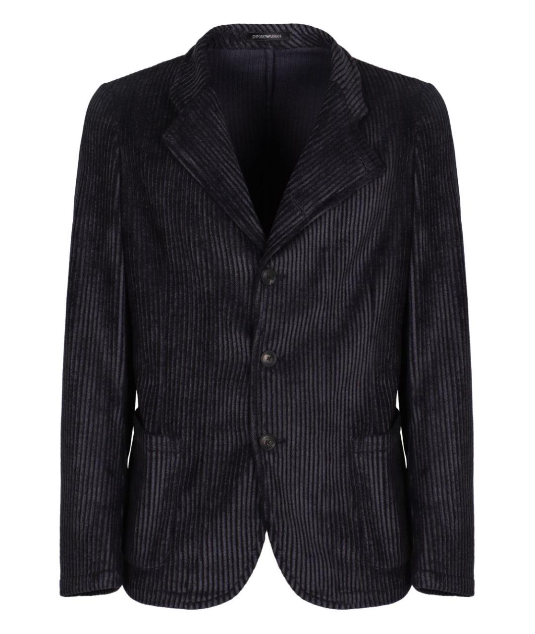 EMPORIO ARMANI Синий полиэстеровый пиджак, фото 1