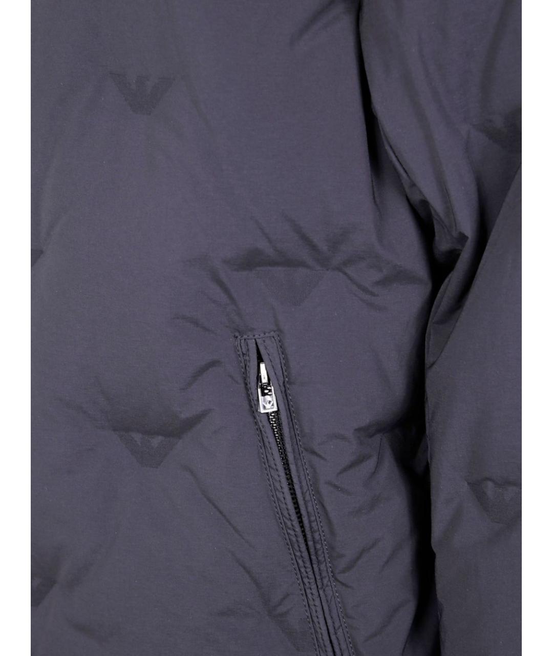 EMPORIO ARMANI Синяя полиэстеровая куртка, фото 3