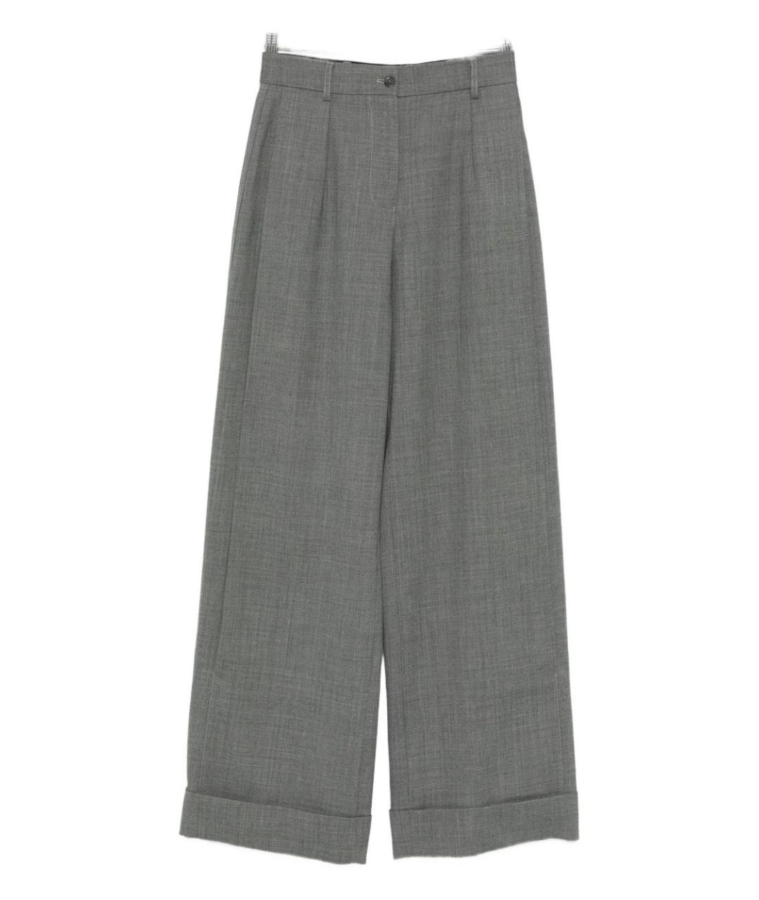 EMPORIO ARMANI Серые прямые брюки, фото 1