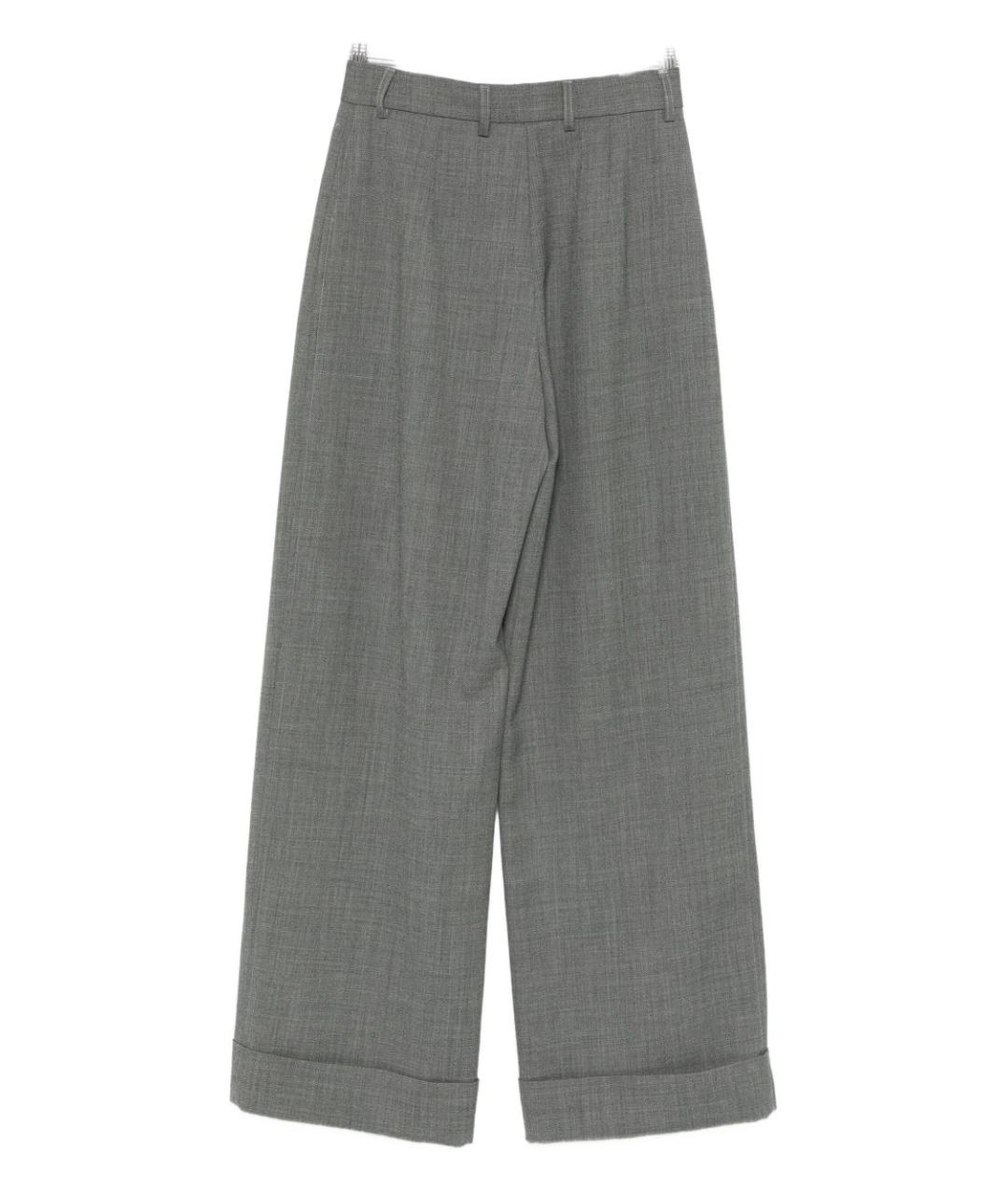 EMPORIO ARMANI Серые прямые брюки, фото 3