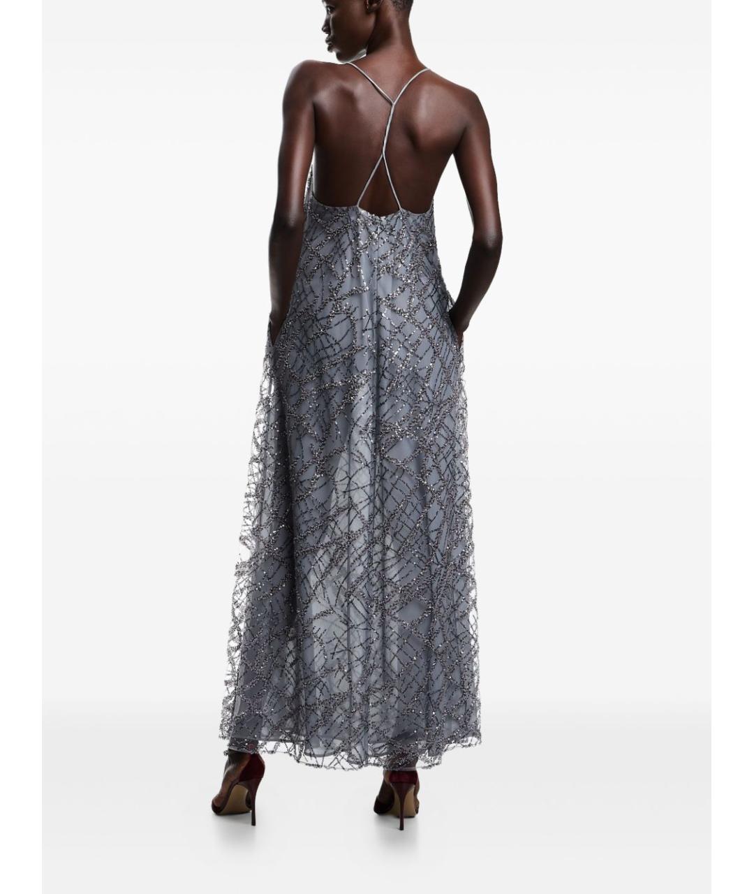 EMPORIO ARMANI Серебряное платье, фото 3