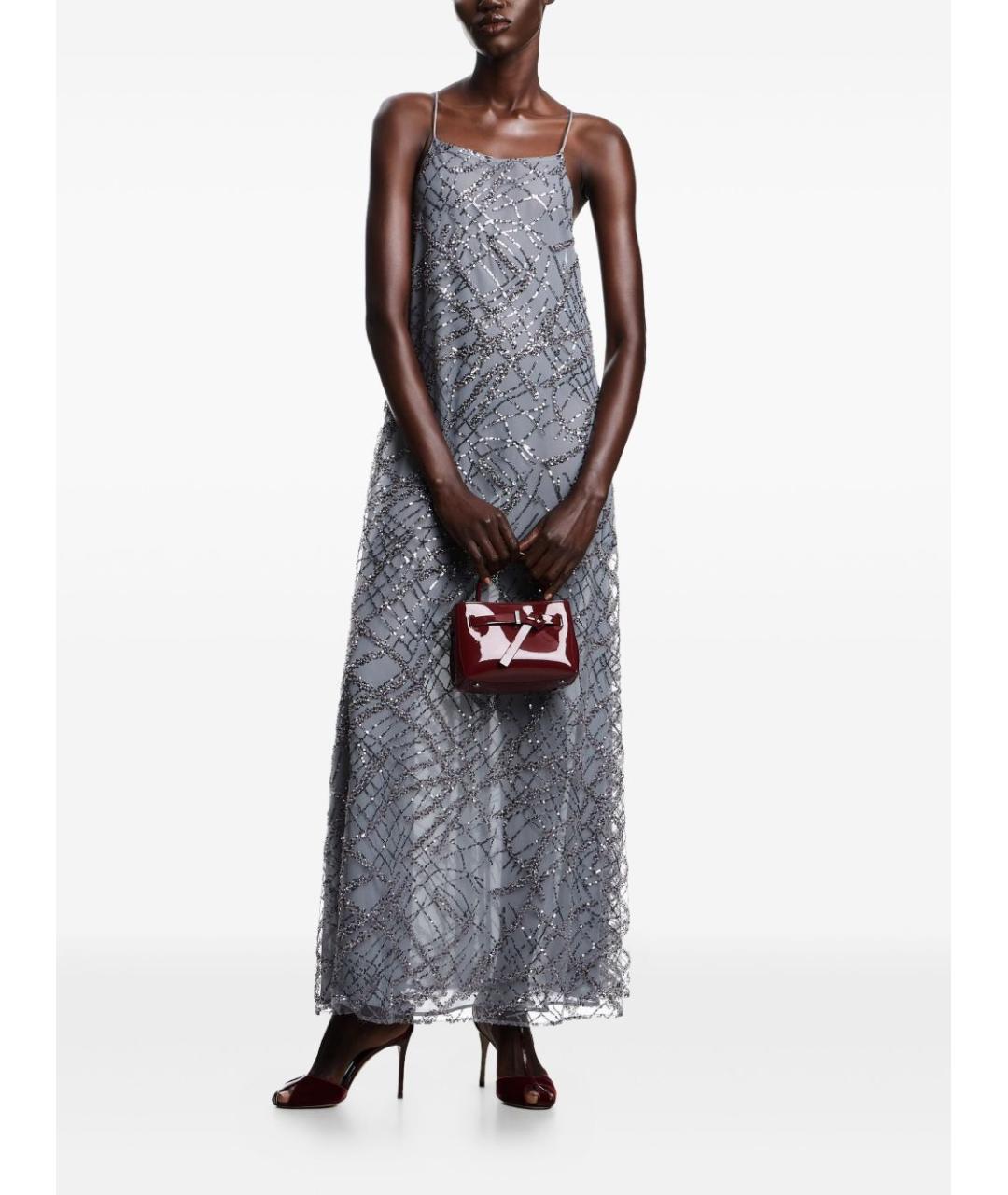 EMPORIO ARMANI Серебряное платье, фото 2