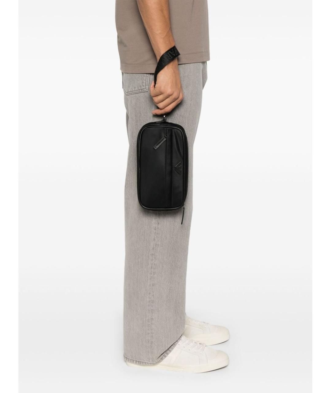 EMPORIO ARMANI Черный кошелек, фото 4