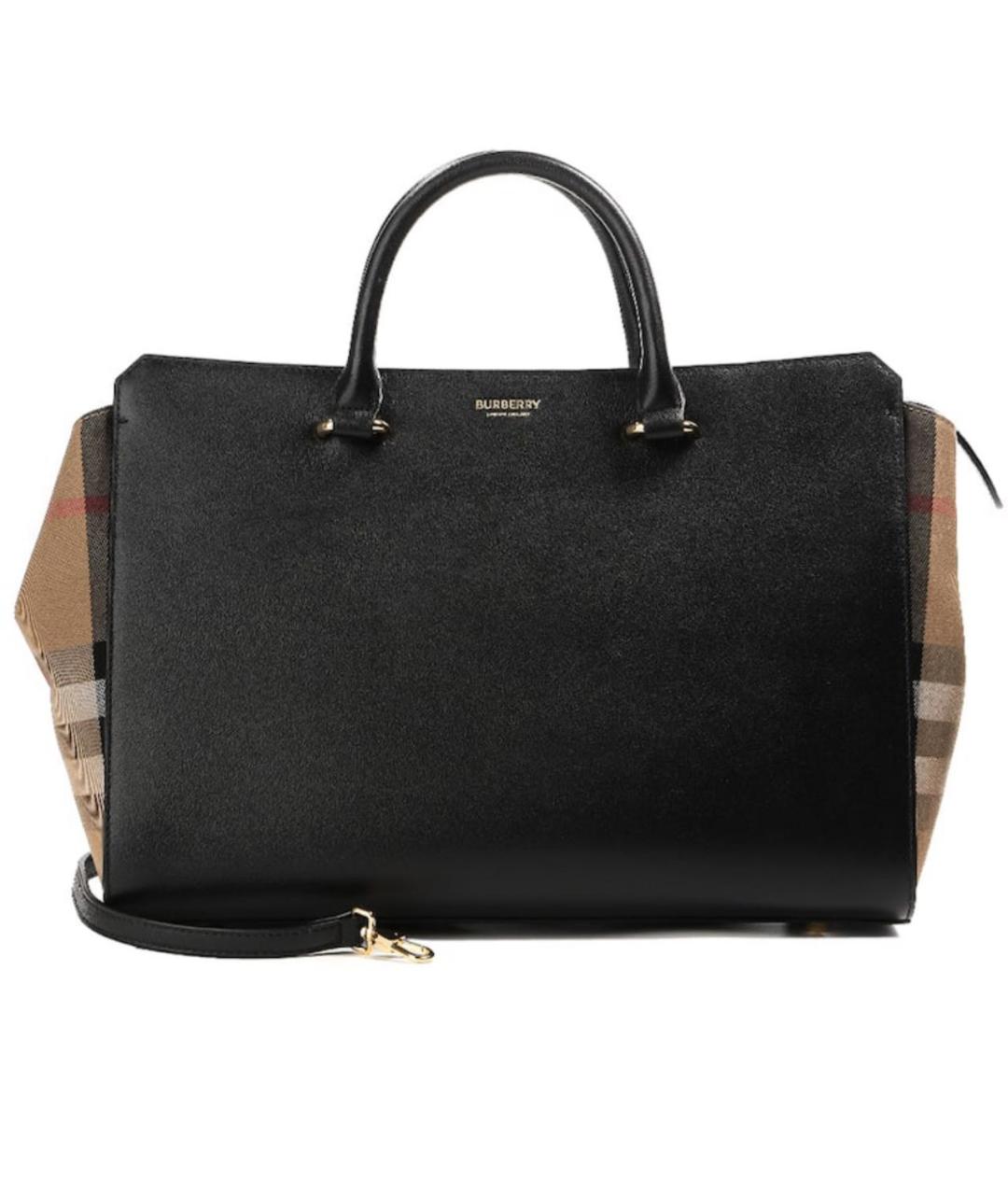 BURBERRY Черная кожаная сумка через плечо, фото 5