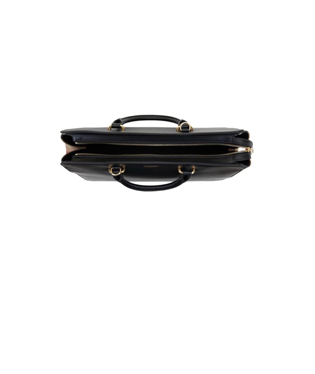 BURBERRY Черная кожаная сумка через плечо, фото 3