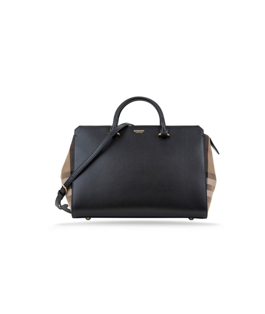 BURBERRY Черная кожаная сумка через плечо, фото 6