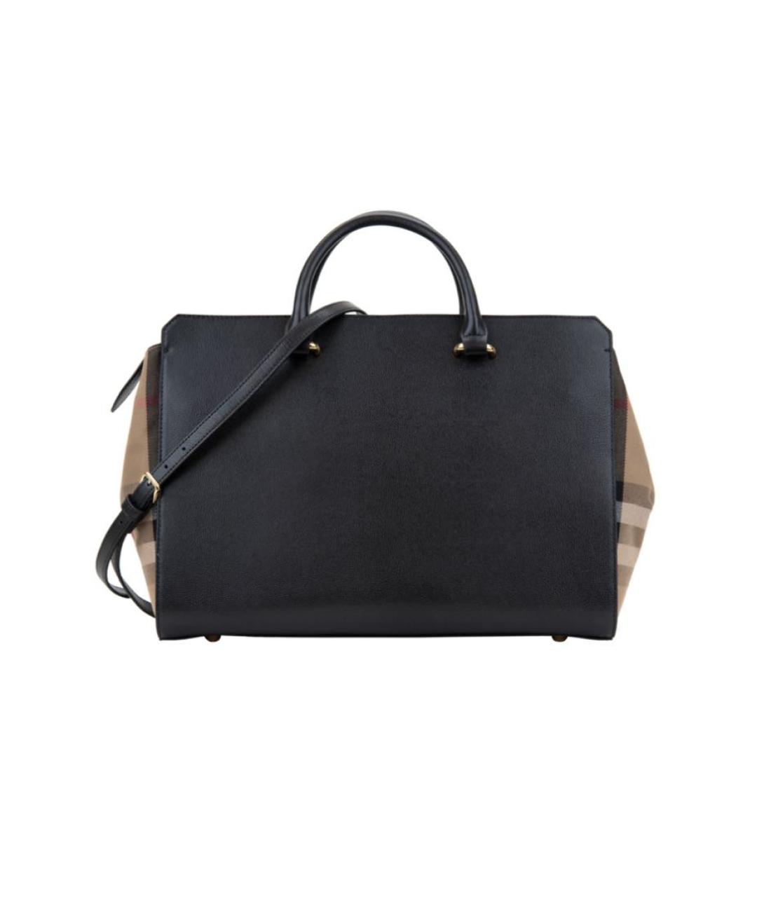 BURBERRY Черная кожаная сумка через плечо, фото 2