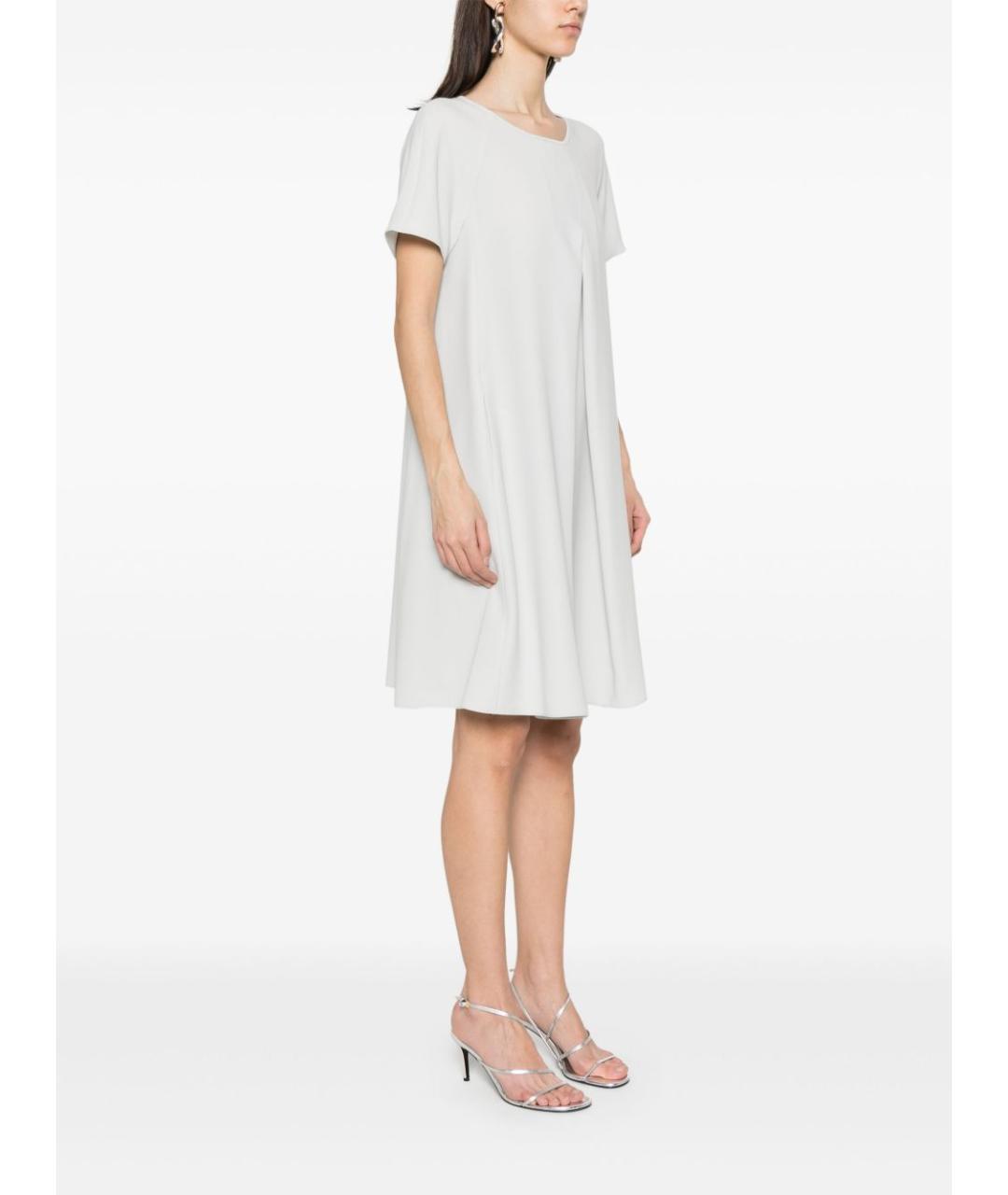 EMPORIO ARMANI Белое полиэстеровое повседневное платье, фото 3