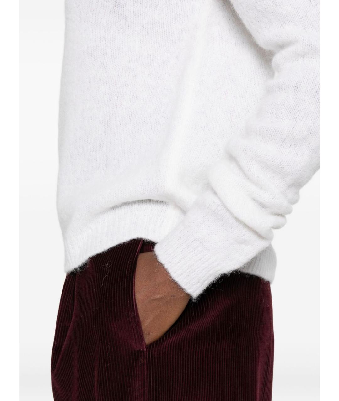 BASE Белый шерстяной джемпер / свитер, фото 2