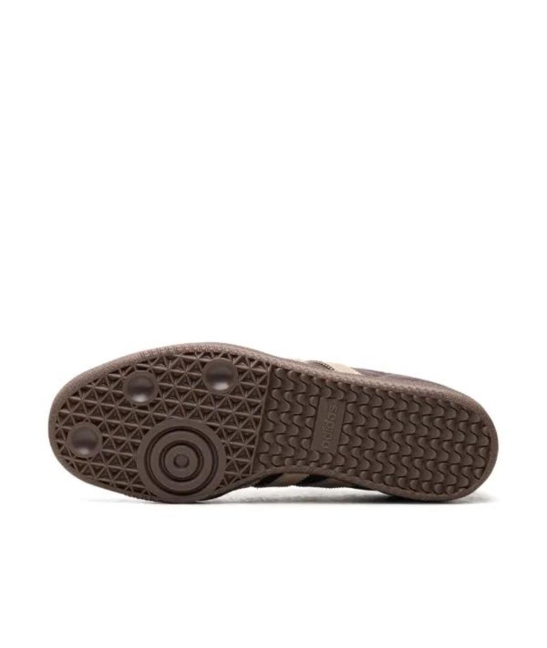 ADIDAS Бордовые кожаные кроссовки, фото 4