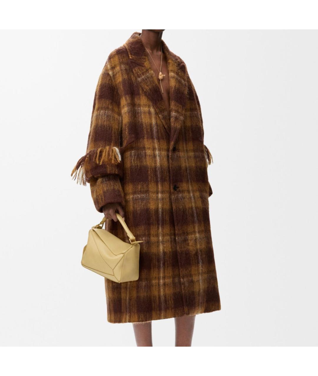 LOEWE Желтое шерстяное пальто, фото 2