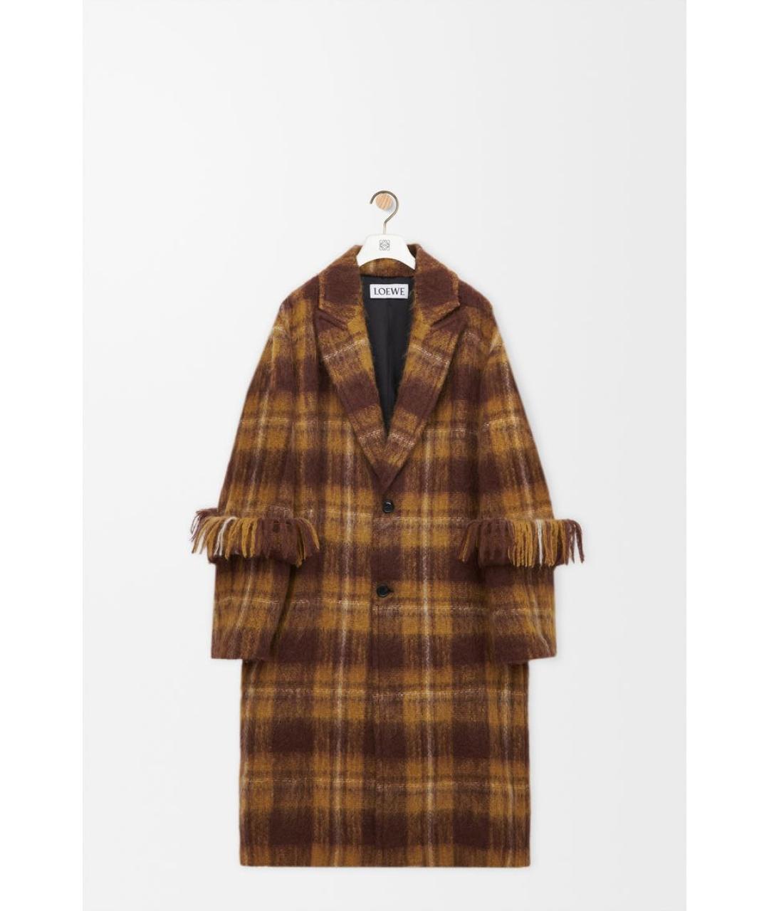 LOEWE Желтое шерстяное пальто, фото 5