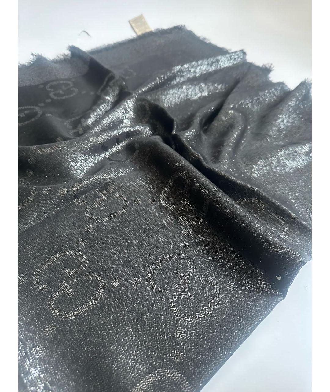 GUCCI Черный платок, фото 2