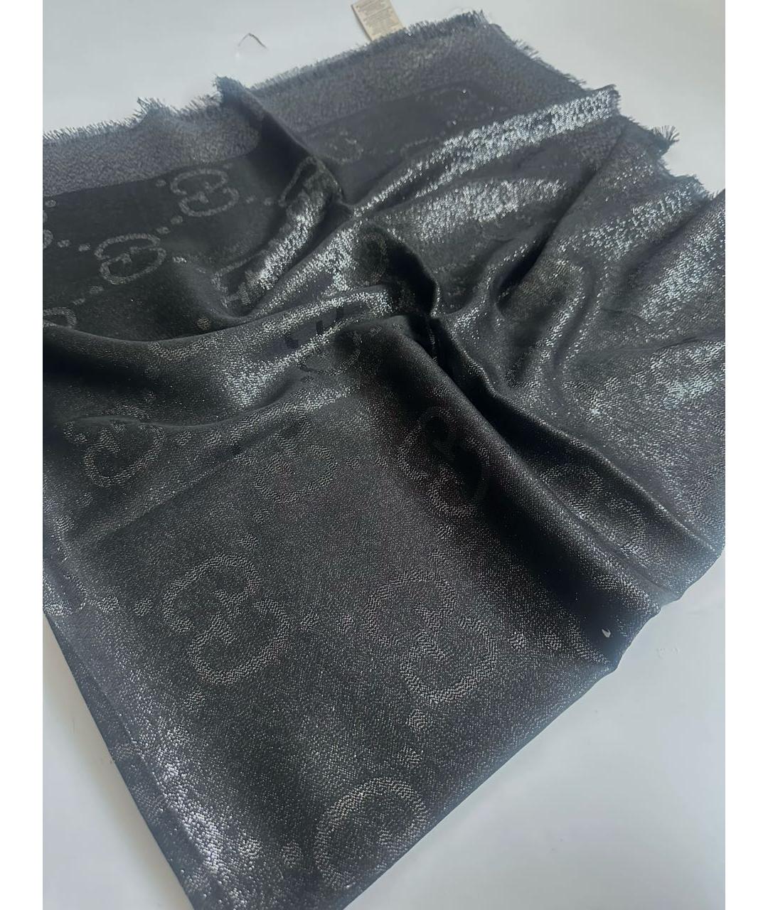 GUCCI Черный платок, фото 4