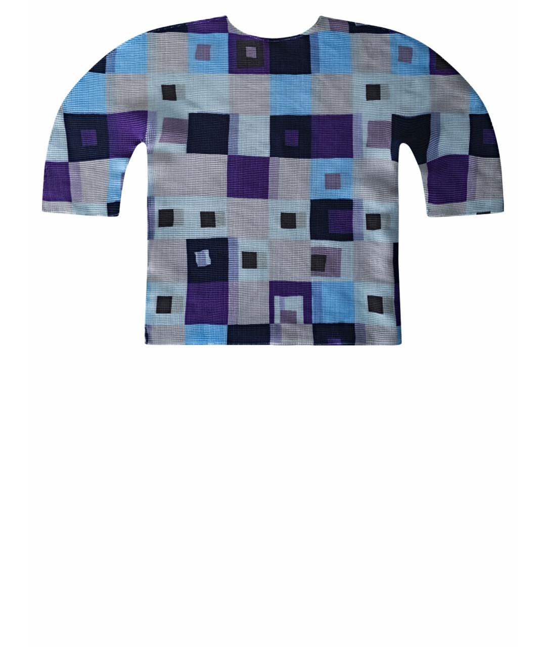 ISSEY MIYAKE Мульти полиэстеровая футболка, фото 1