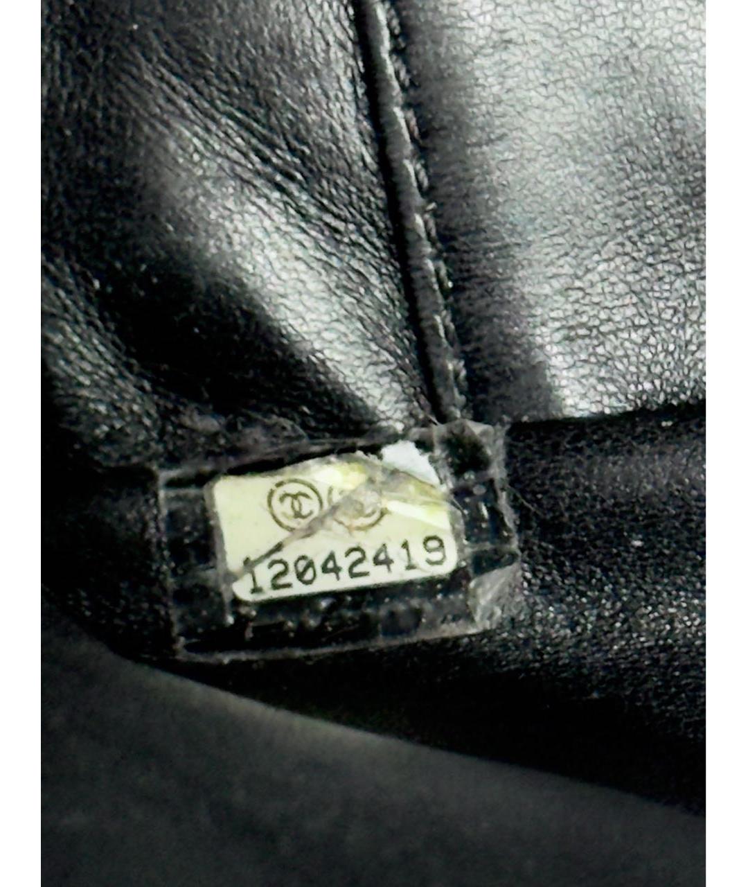 CHANEL Черная сумка тоут из экзотической кожи, фото 8